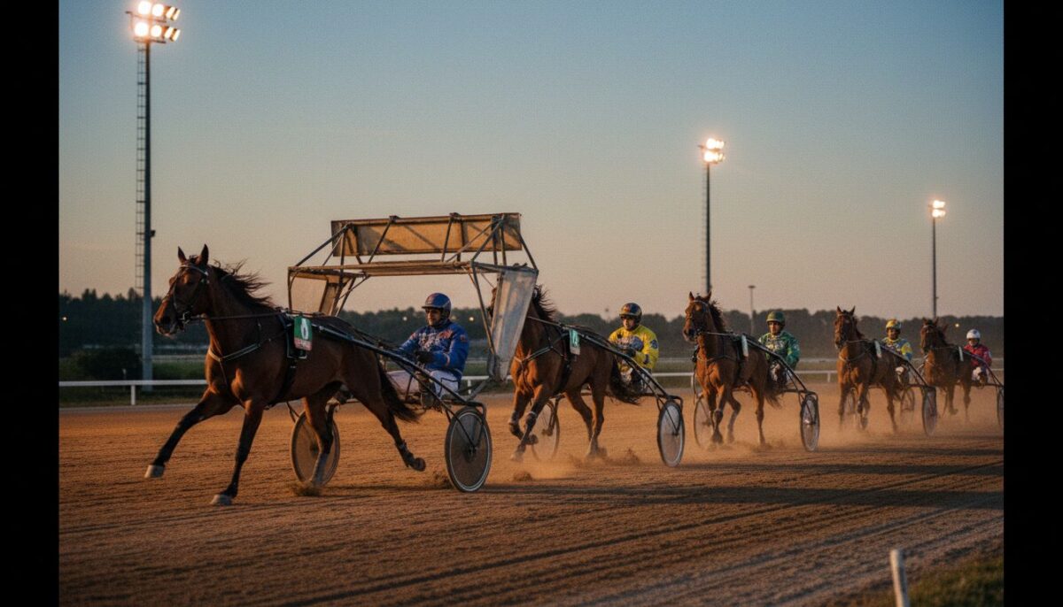 Départ à l'autostart d'une course de trot à Vincennes